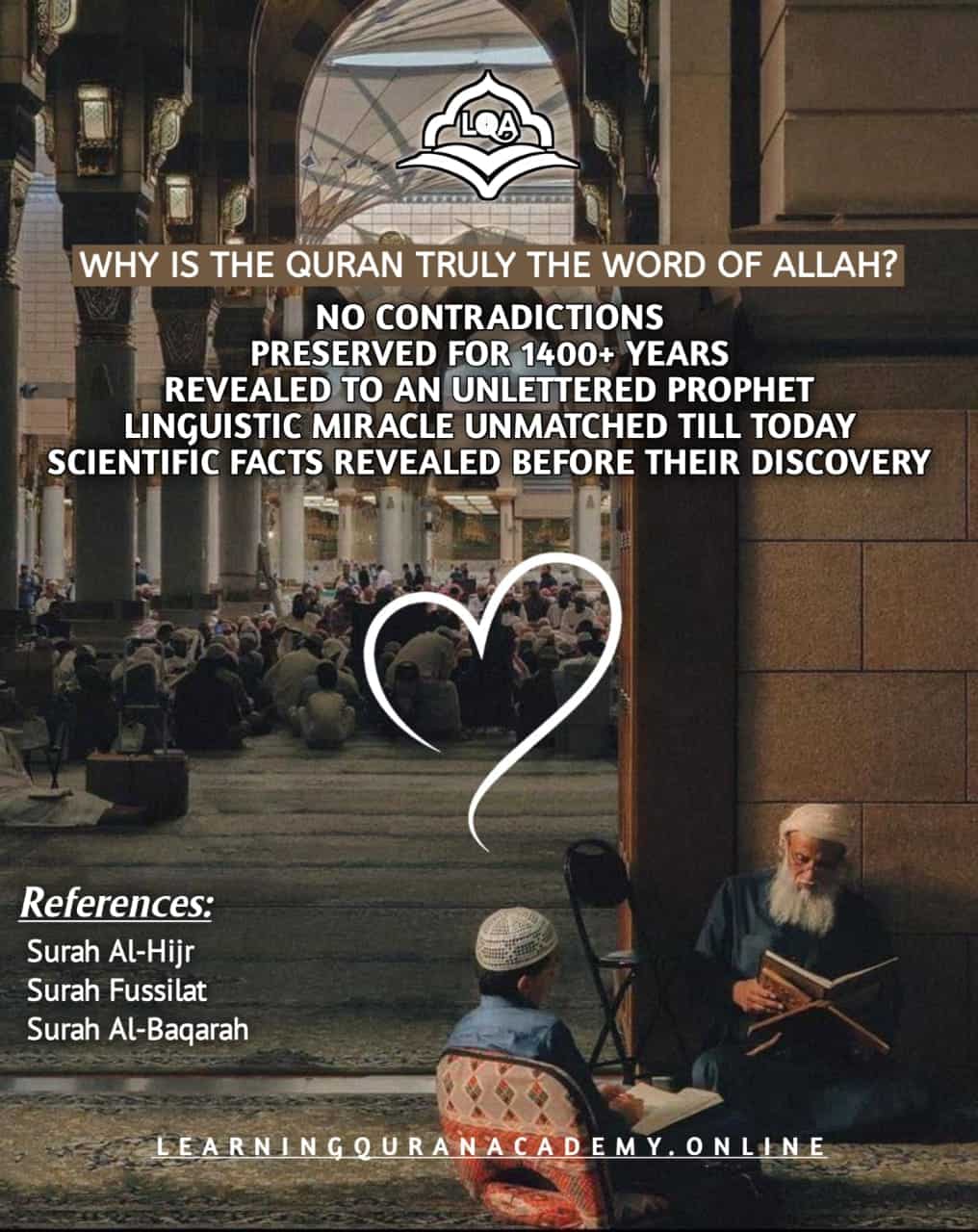 Quran is a Divine Revelation and a guide to true life