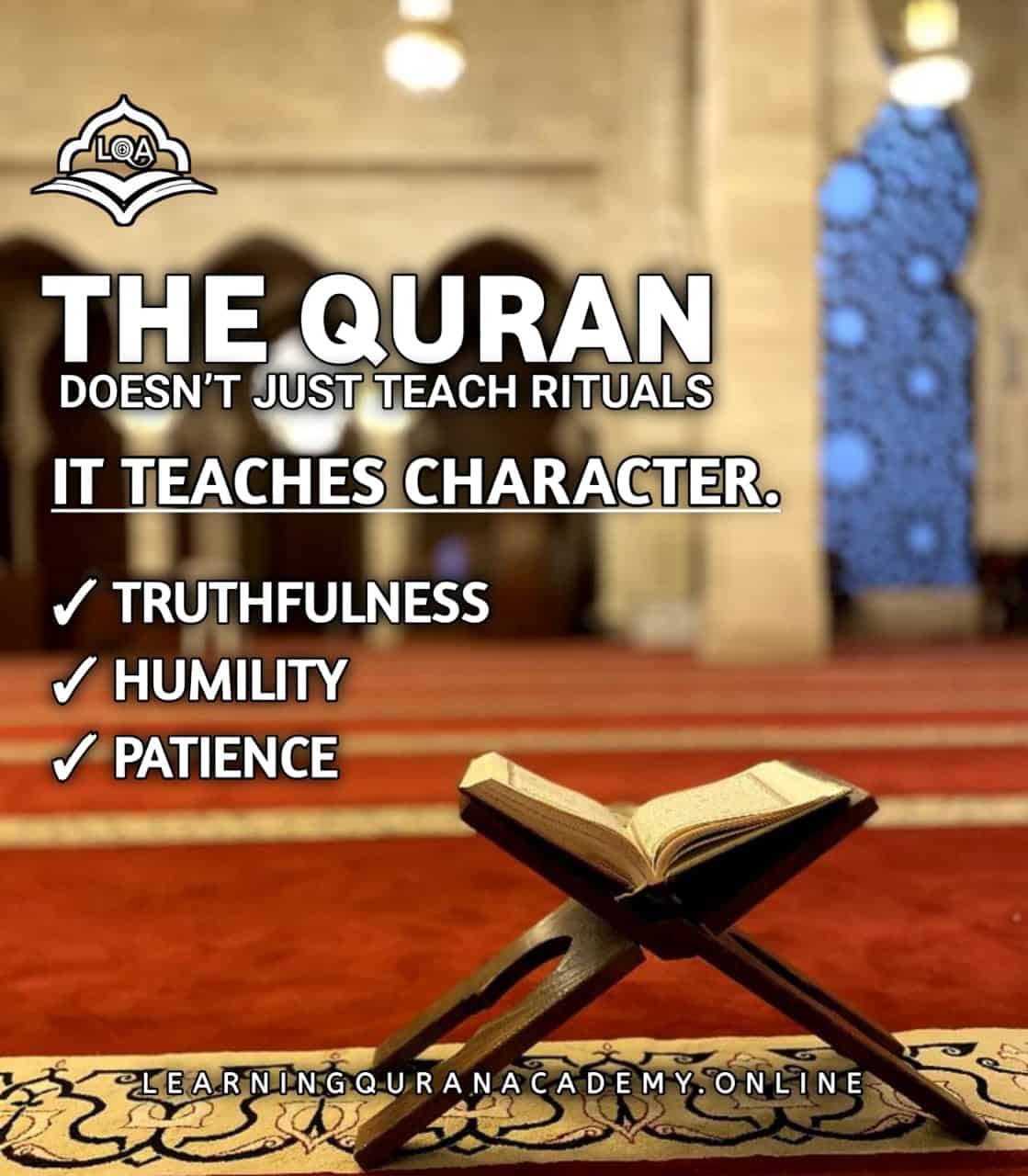 what does islam say about good character