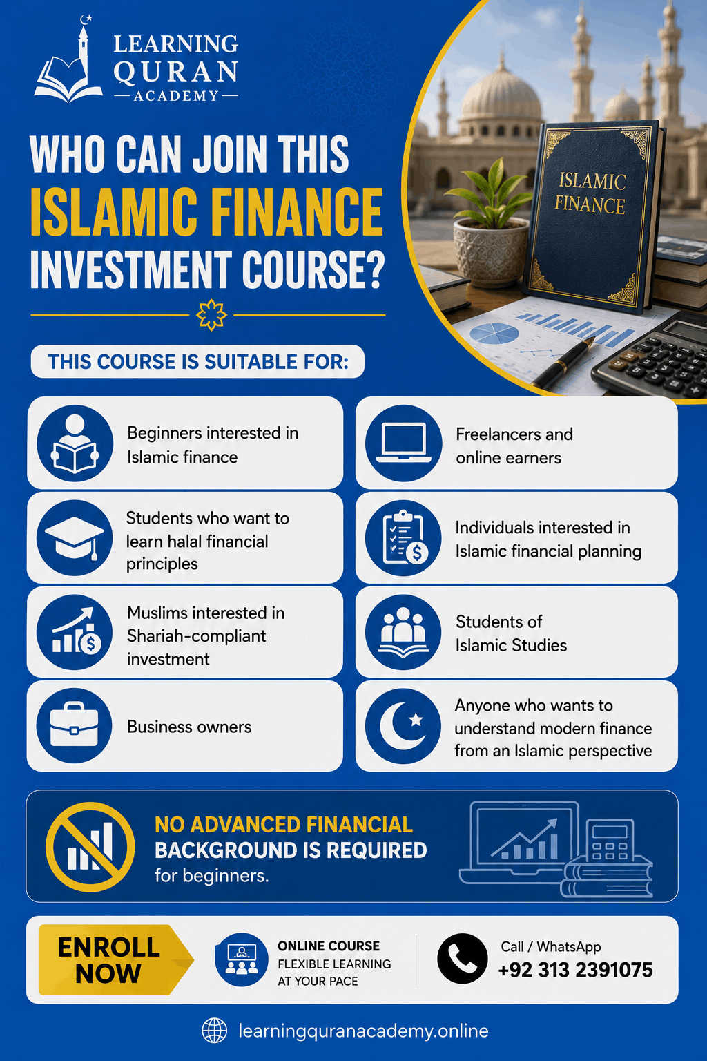 Who Can Join This Islamic Finance Investment Course?