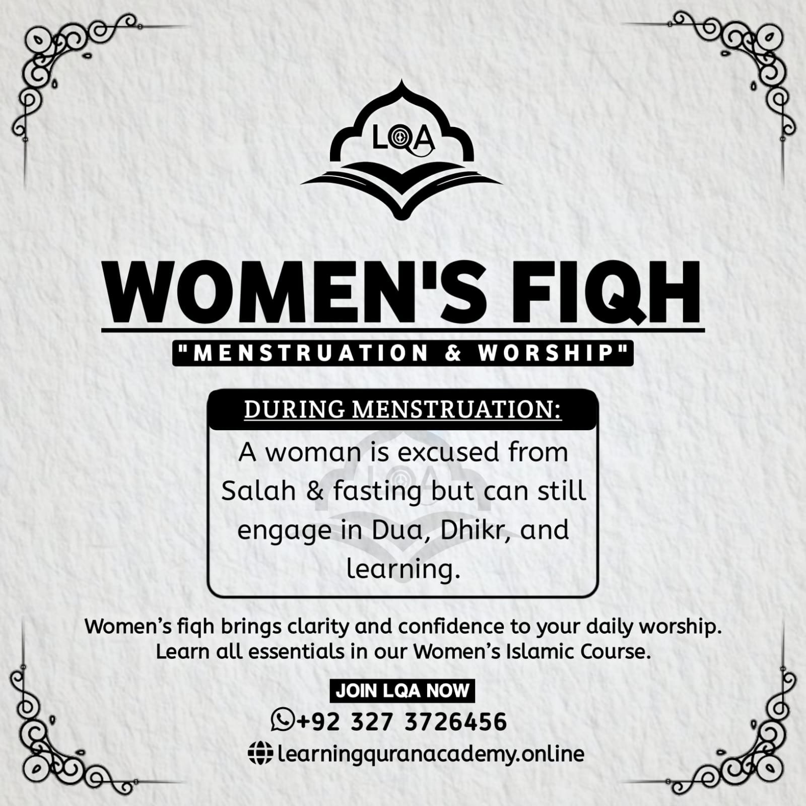 Comprehensive Women’s Islamic Course on Fiqh and Taharah 2025