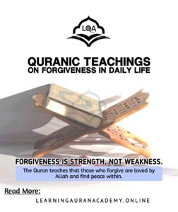 what we learn from quran