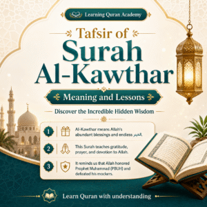 Tafsir of Surah Al-Kawthar Meaning and Lessons Explained Clearly
