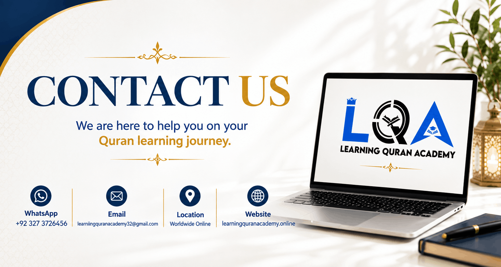 Contact Us - Learning Quran Academy